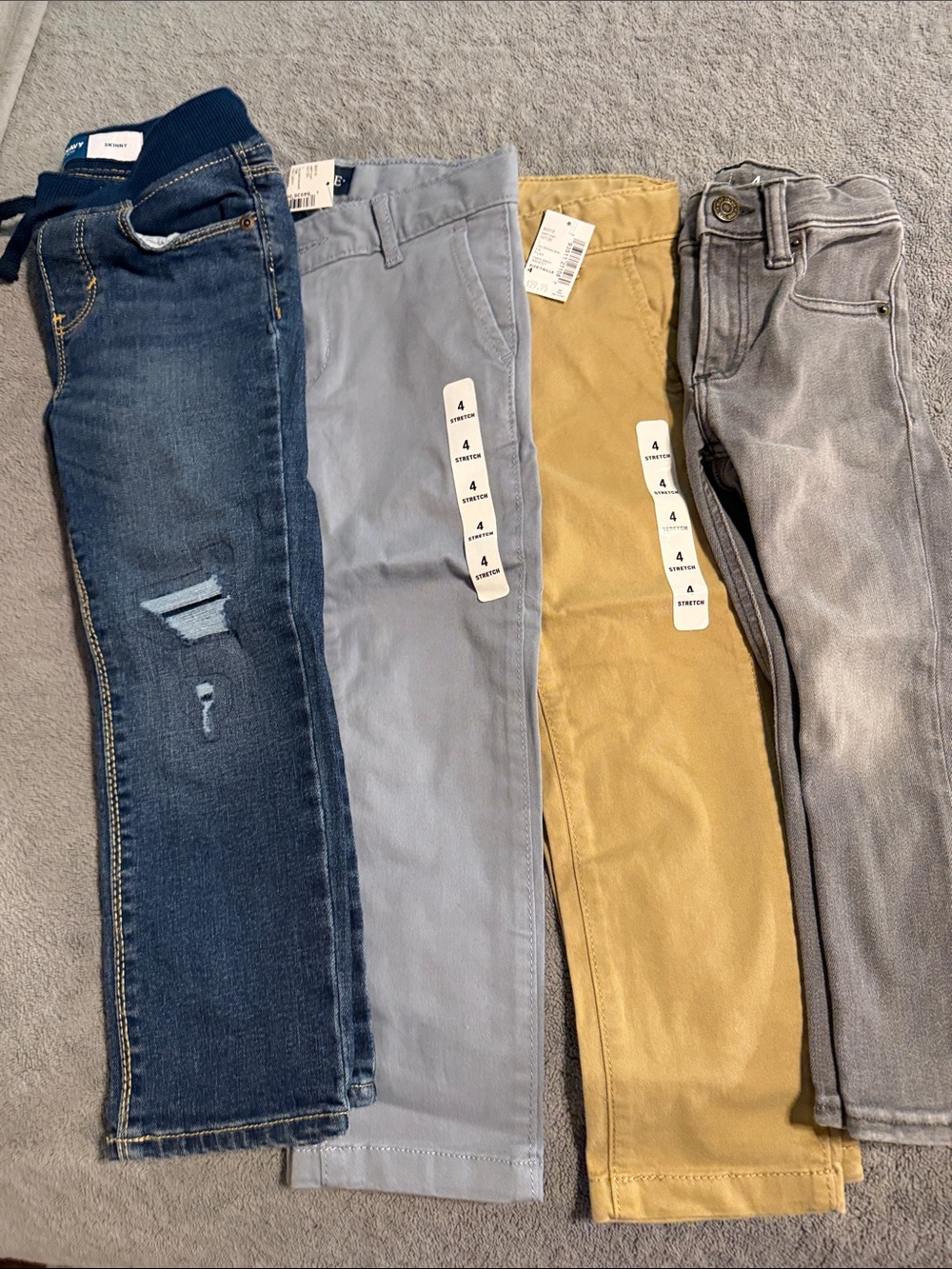 Toddler Boys Size 4T Lot of Pants Jeans Khakis - 2 NWT!